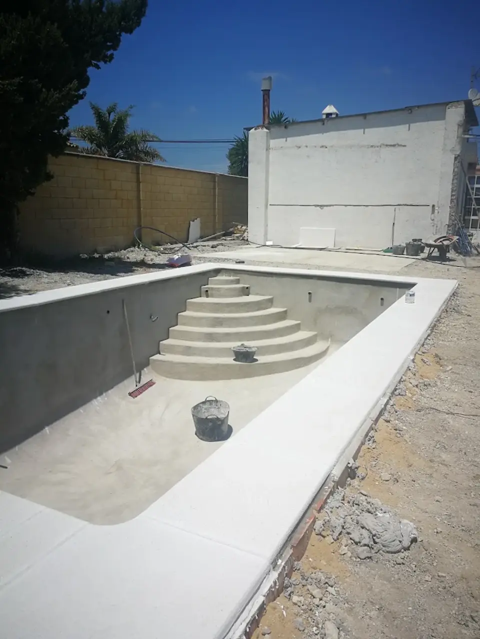 Construcción de piscina